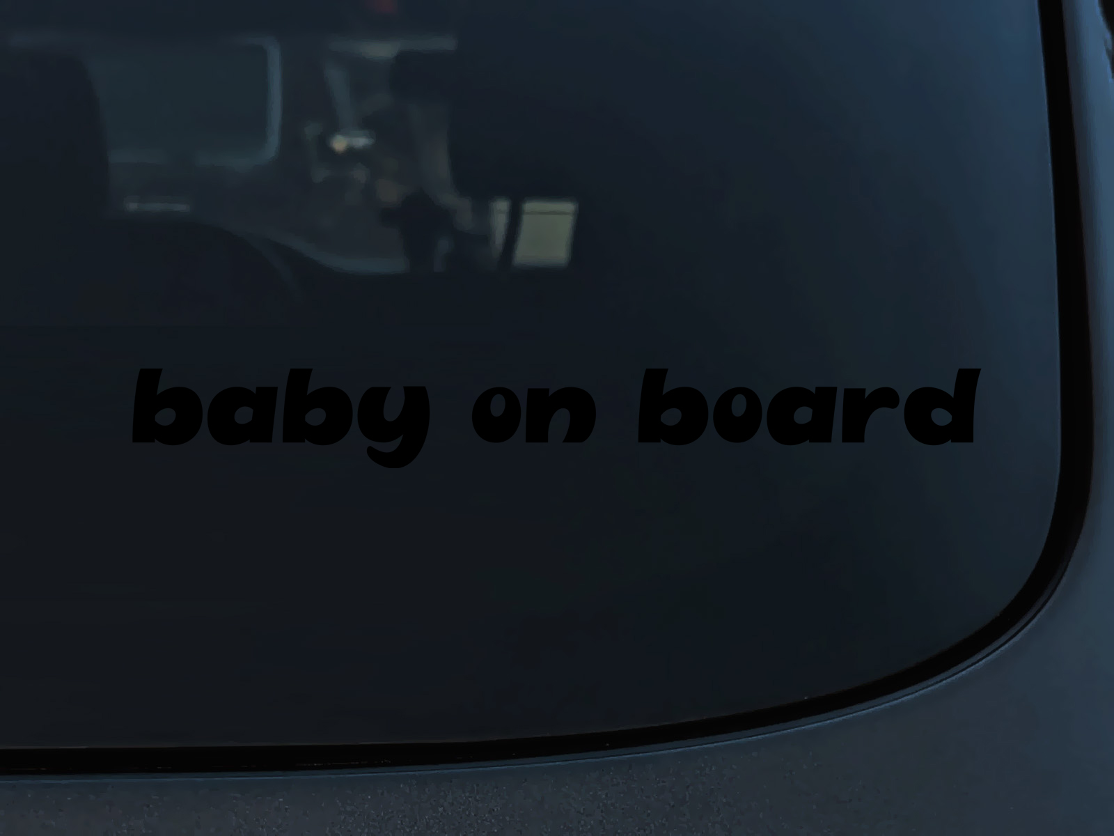 EMPIRE DESIGN Baby on Board – 6.5″ x 1.4″ – Tiny Human Car Vinyl Decal Sticker